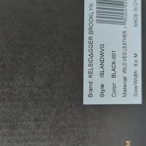 🆕 Kelsi dagger brooklyn Island Black Leather Bootie 6.5 - Picture 7 of 8